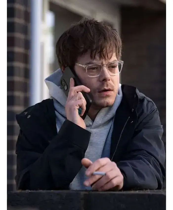 Industry S04 Charlie Heaton Black Jacket
