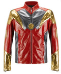 Iron Man Red Golden Leather Jacket