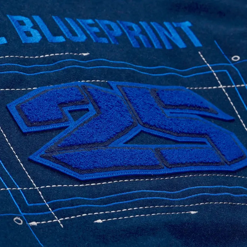 JAY-Z Blueprint x Yankees Snap Button Varsity Jacket 