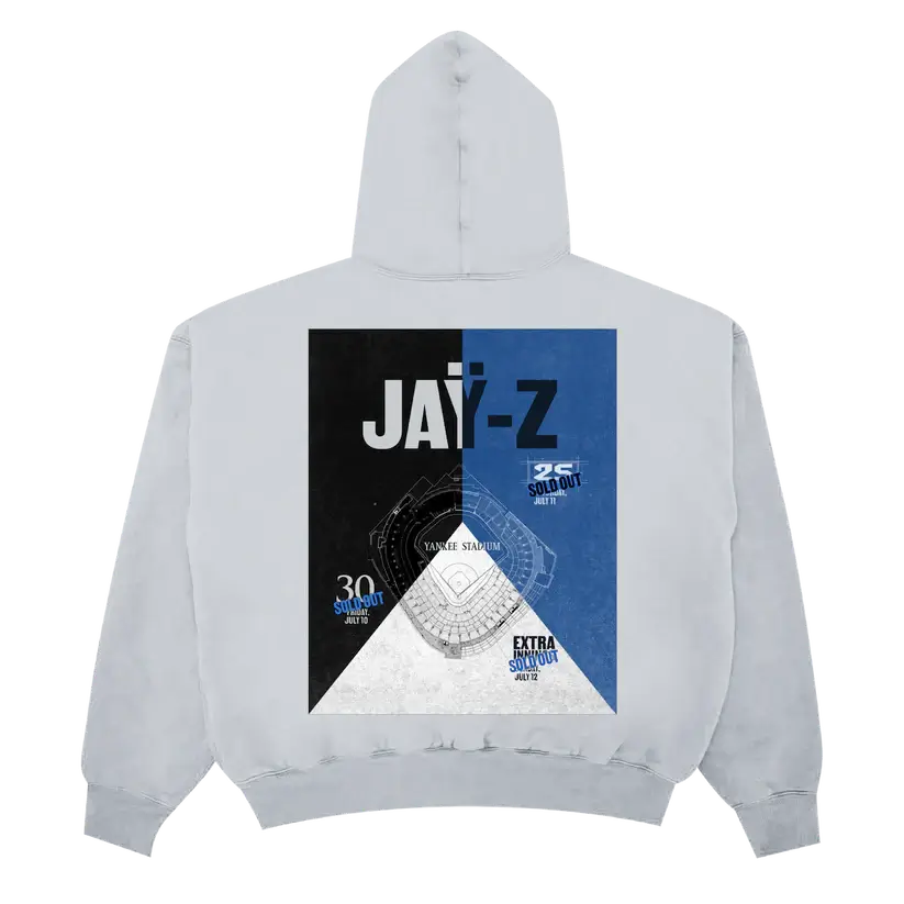 JAŸ-Z Yankee Stadium Roc Nation All Offense Grey Hoodie