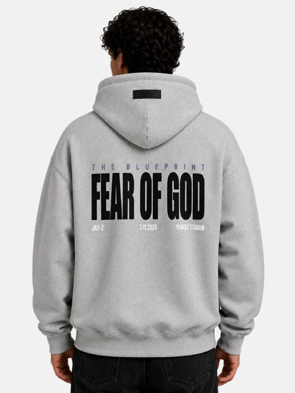 Jay Z x Fear Of God Grey Hoodie