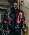 Jaylen Brown Jeff Hamilton Oakley leather Jacket