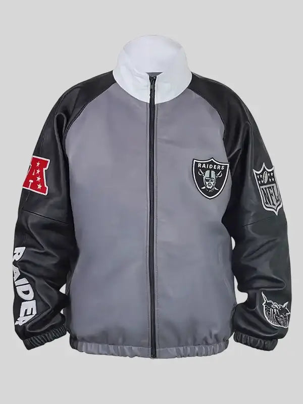 Jeff Hamilton Raiders Vegan Leather Jacket