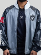Jeff Hamilton Raiders Vegan Leather  Zipper Jacket