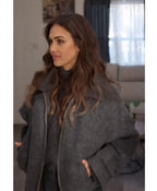 Jessica Alba Honest Renovations S04 Grey Wool Jacket