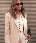 Jessica Alba PFW Blazer
