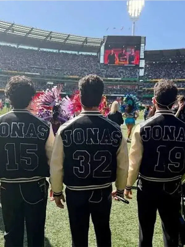 Jonas Brothers Halftime Show Letterman Varsity Jacket