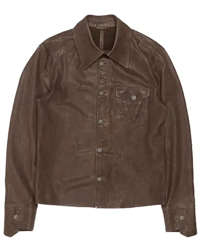 Kai Cenat VIVET 2026 Brown Leather Jacket