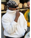 Kanye West White Zip Up Fleece Jacket