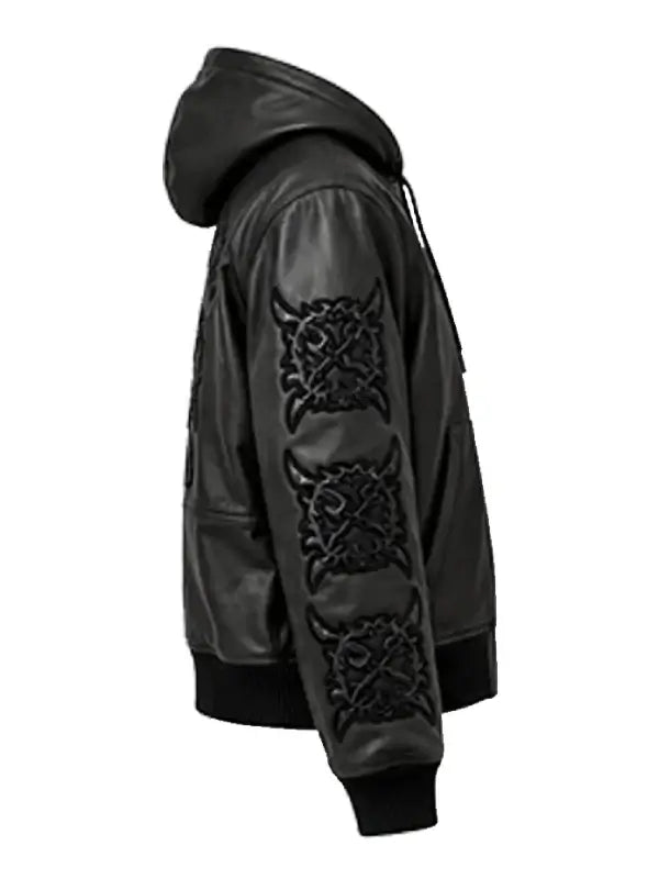 Ken Carson Avirex x Cartunez Leather Jacket For Men & Women