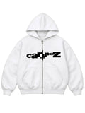 Ken Carson Cartunez White Zip-up Hoodie