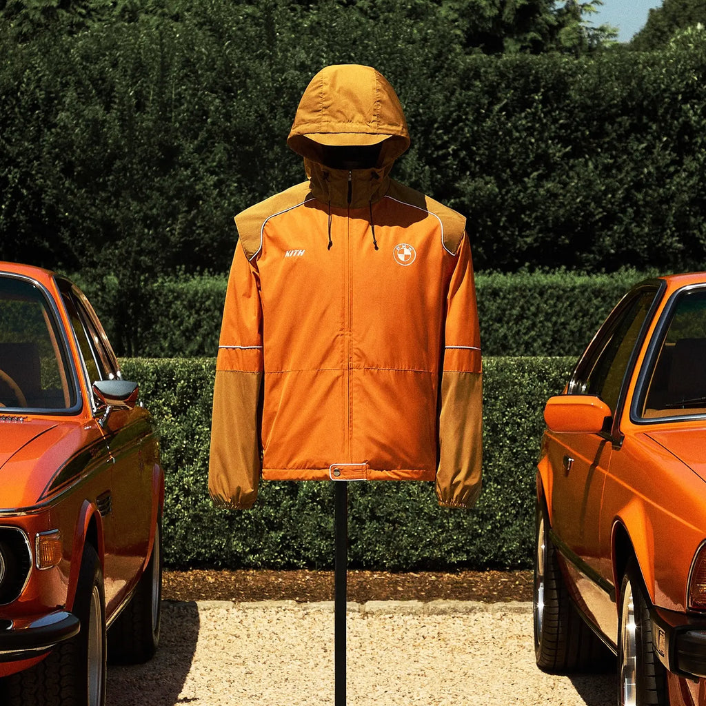 Kith BMW Orange Windbreaker hooded Jacket