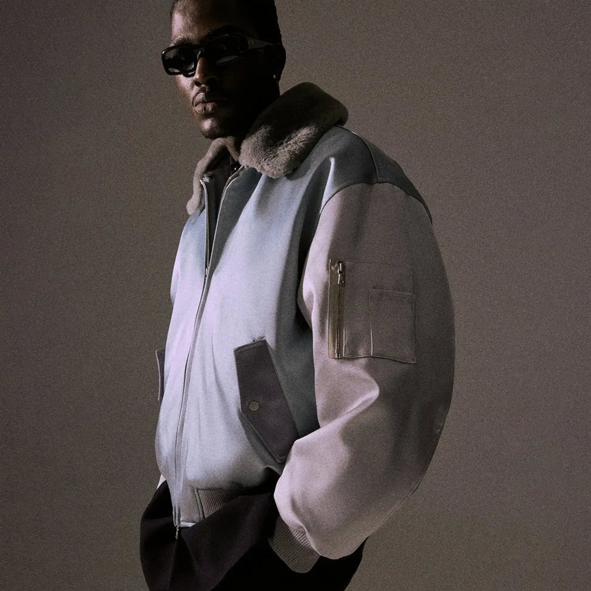 Kith  Winter 26 Satin Dax Bomber Jacket For Men & Women