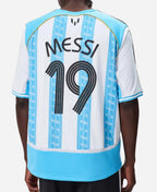 Kith and Messi x Adidas Football Blue  & White Jersey