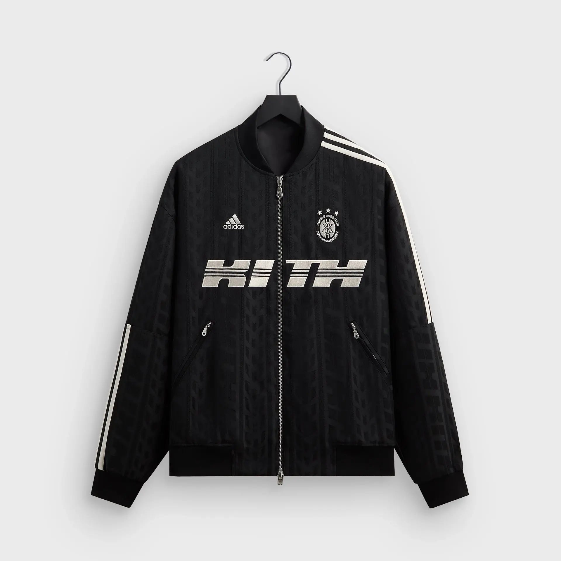  Kith x adidas Messi Black Bomber Jacket 