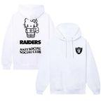 Las Vegas Raiders x ASSC x Hello Kitty White Touchdown Hoodie