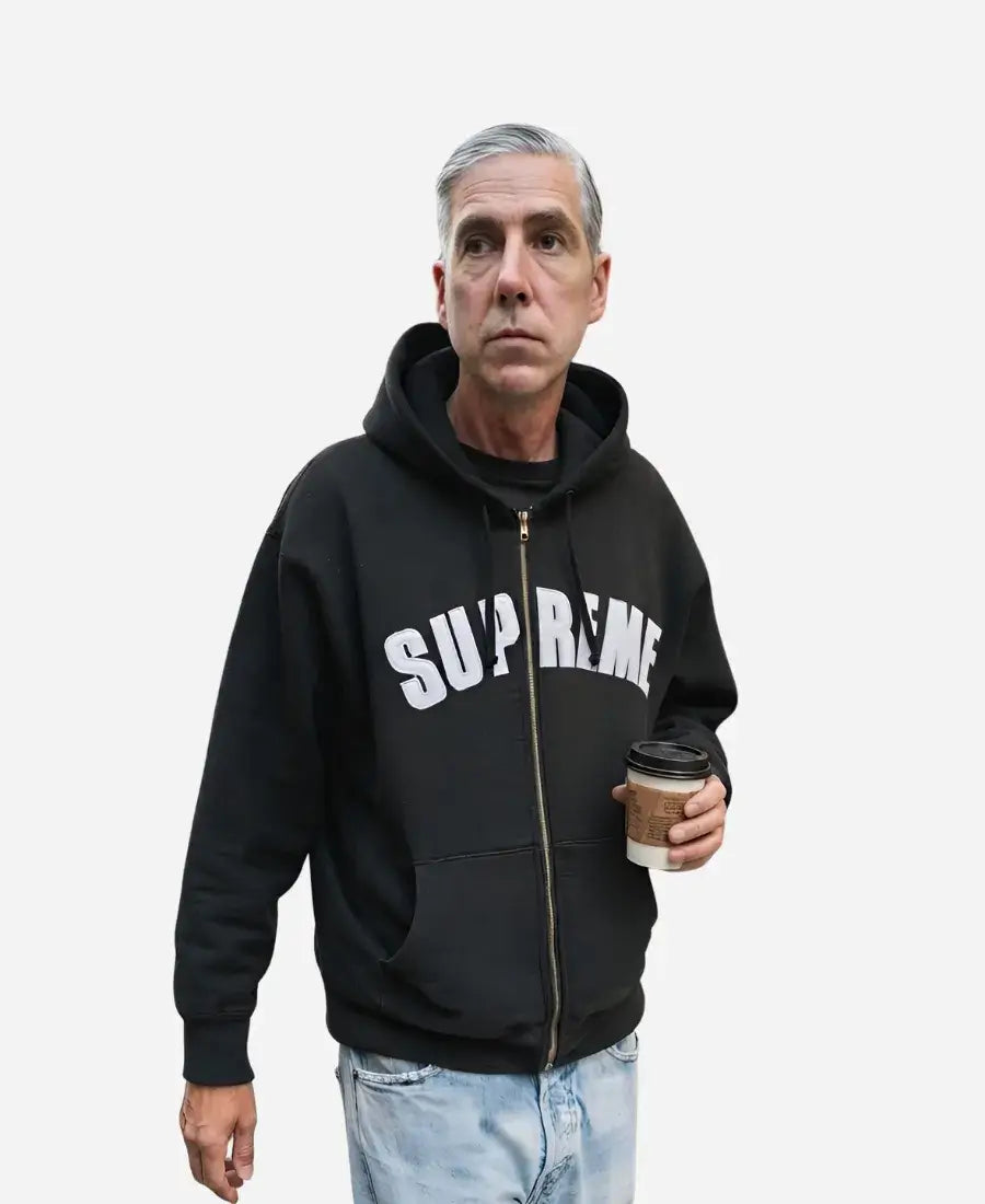 Leo Fitzpatrick Supreme Black Hooded Sweatshirt