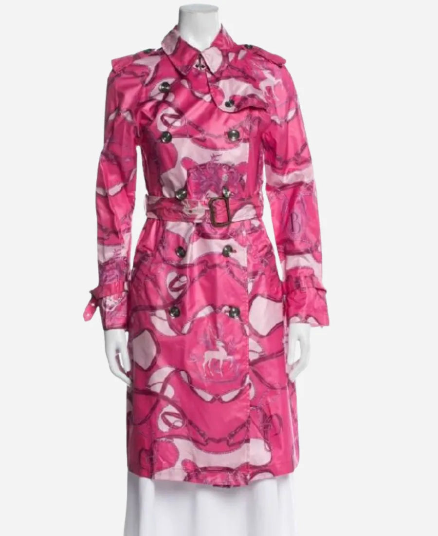 Lexi Minetree 2026 Elle Pink Graphic Coat For Women