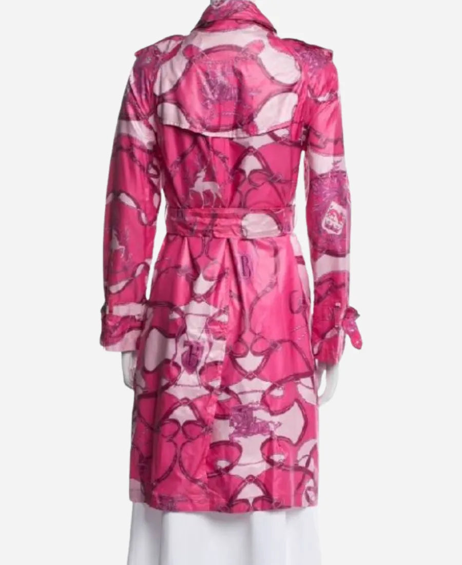 Lexi Minetree  Elle Pink Graphic Coat  2026 For Women