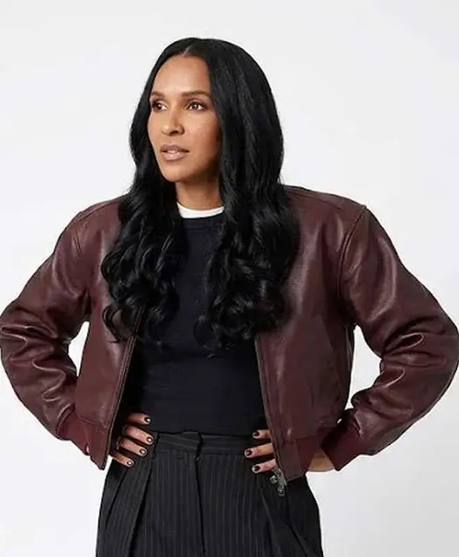 Lizzy Mathis Honest Renovations S04 Burgundy Jacket