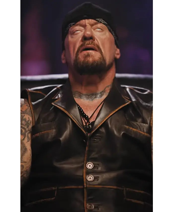 Looking for Cena Undertaker Brown Leather Vest