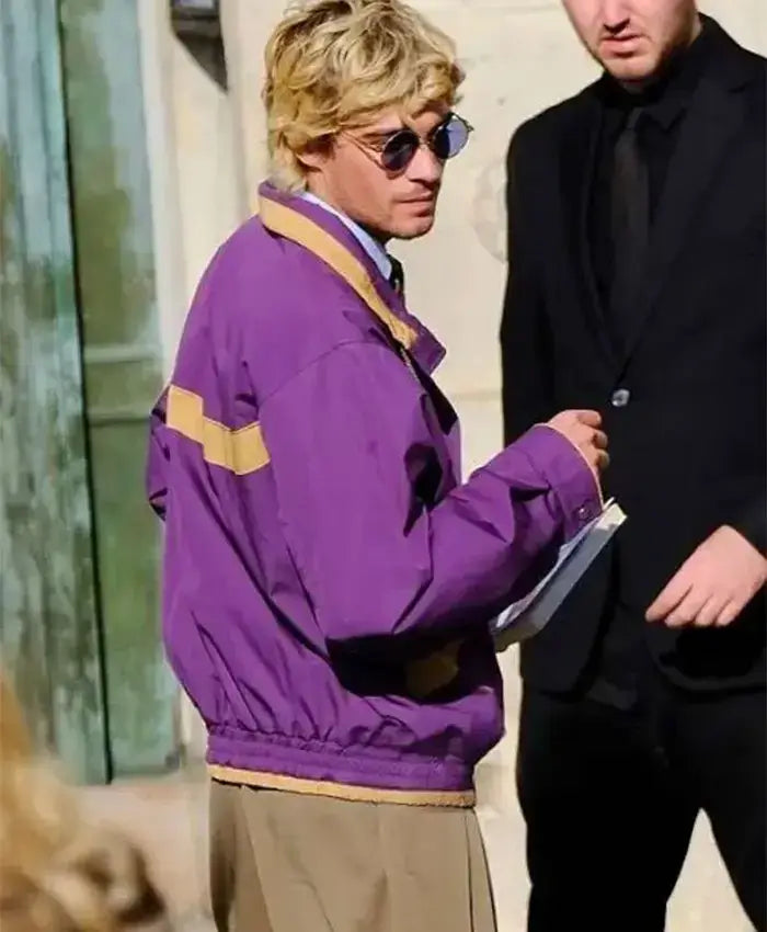 Lorenzo Zurzolo PFW Purple Jacket