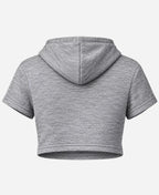 Lucia Baddie GTA VI Grey Cropped Hoodie