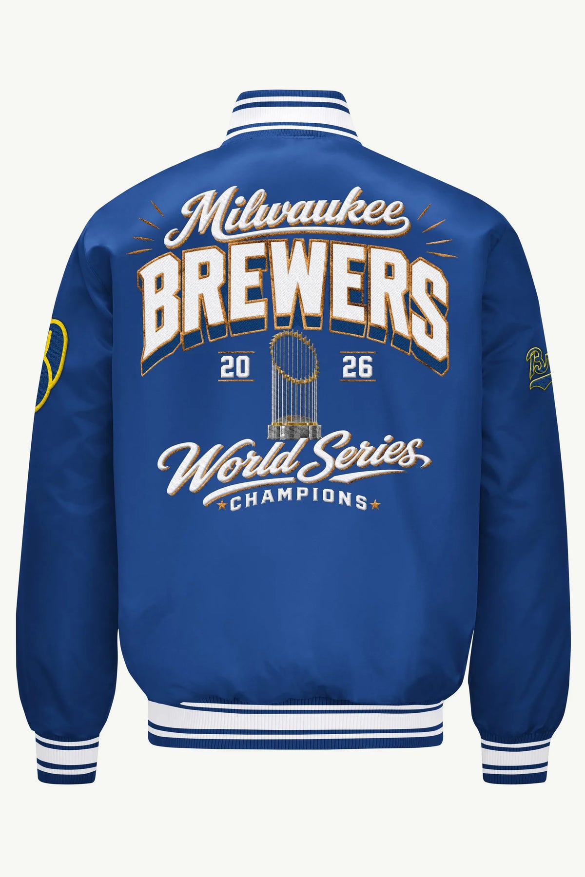 MENS MILWAUKEE BREWERS EMBROIDERED WS 2026 CHAMPIONS JACKET
