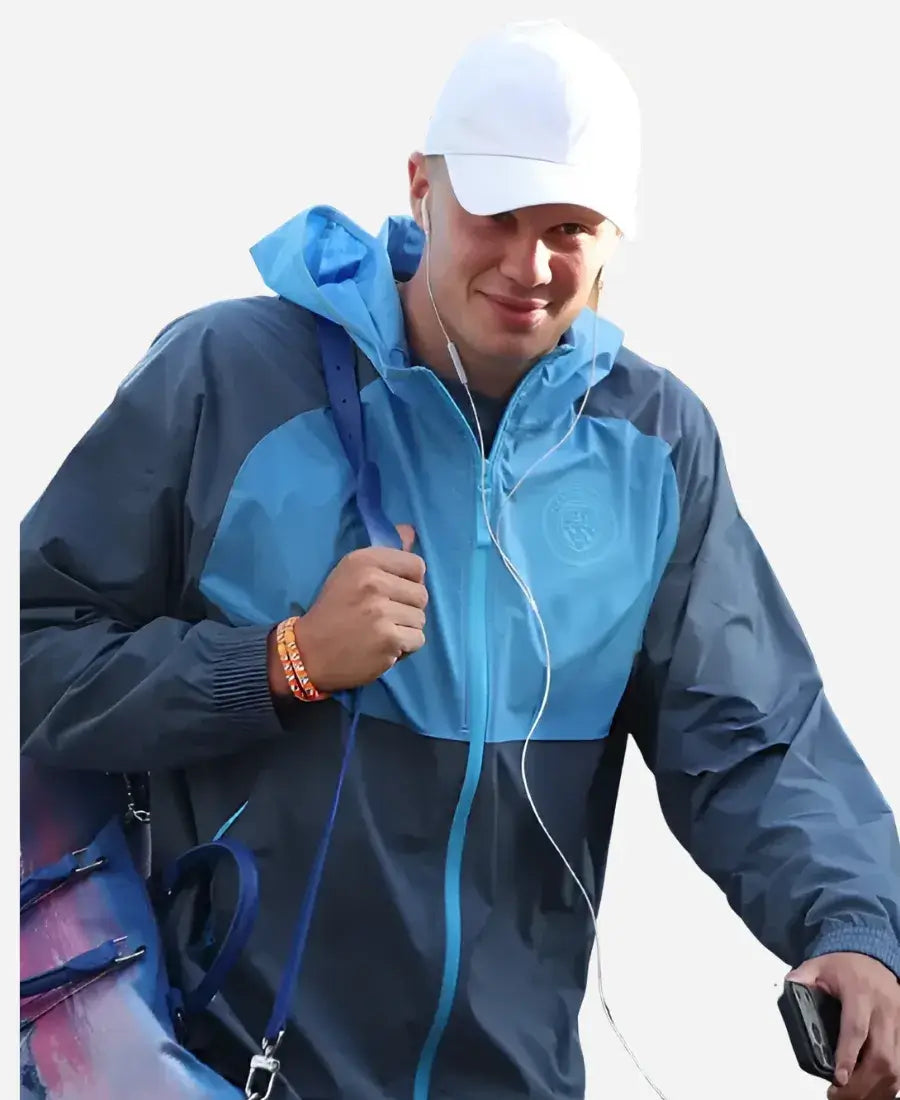 Manchester City 2026 Erling Haaland Blue Jacket