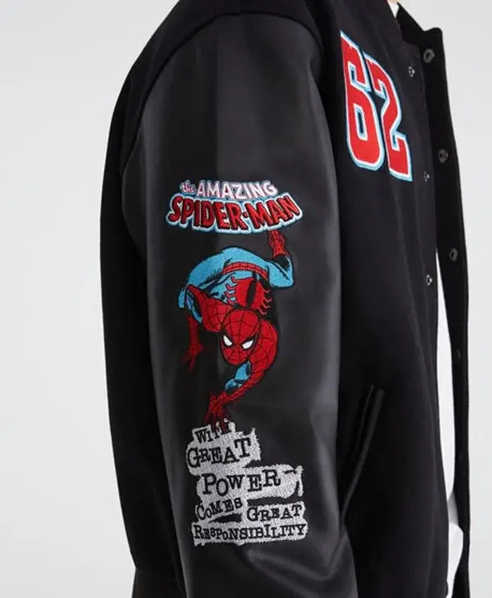 Marvel Aero Spider-Man Varsity Bomber Jacket