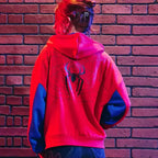 Marvel Spider-Man Girls Red Oversized Hoodie For Men & Women