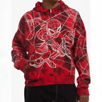 Marvel Spider-Man Tie-Dye Red Hoodie