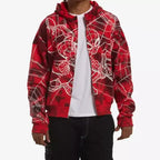 Marvel Spider-Man Tie-Dye Red Hoodie For Men & Women