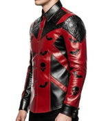 Men’s Skull Bat Leather Jacket For Halloween