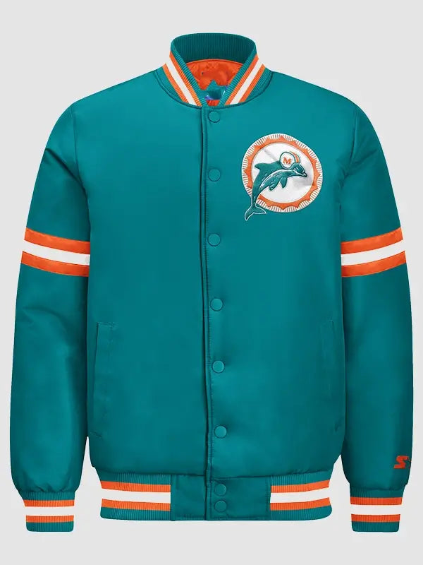 Miami Dolphins 2026 Starter Courtside Varsity Jacket