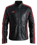 N7 Mass Effect 3 Black Leather Jacket
