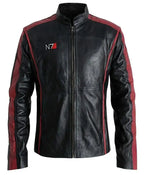 N7 Mass Effect 3 Black Leather Jacket