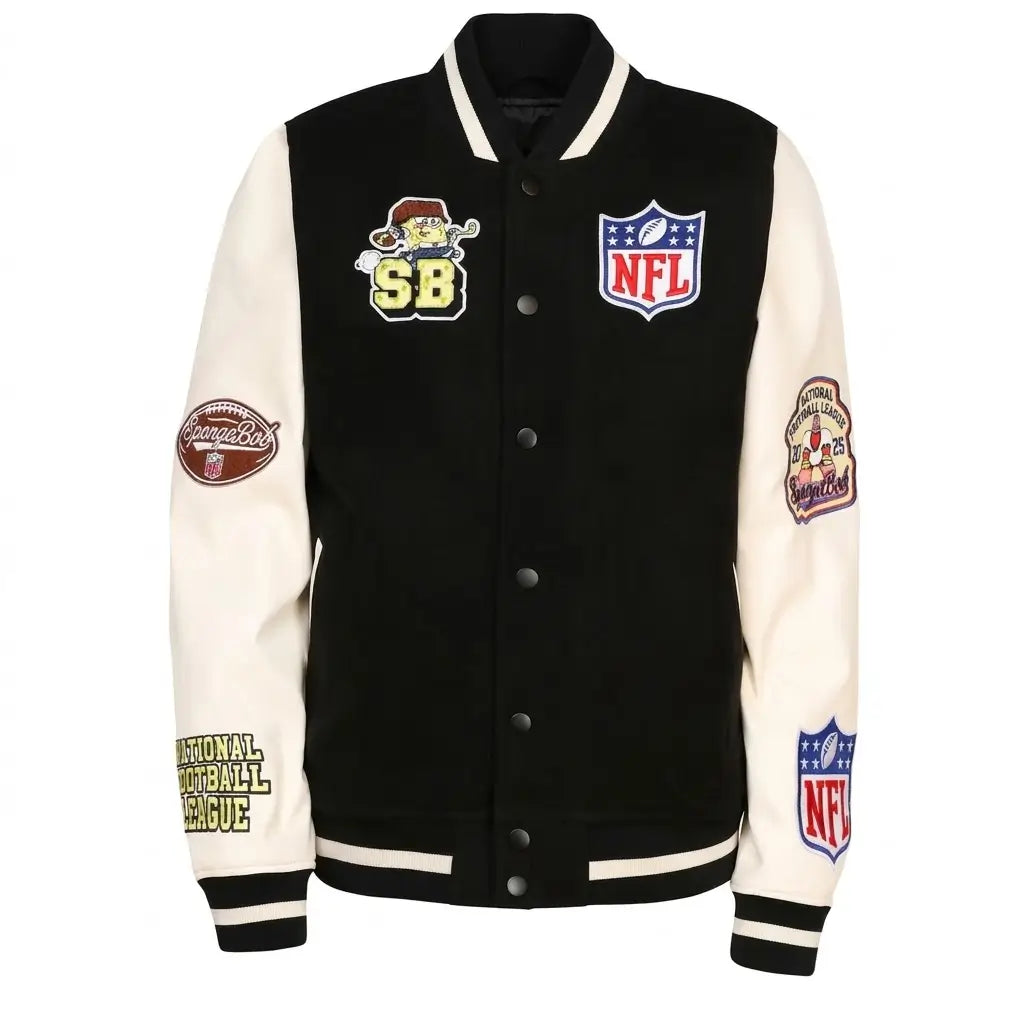 NFL International Games x Spongebob Varsity Jacket For Men & Women