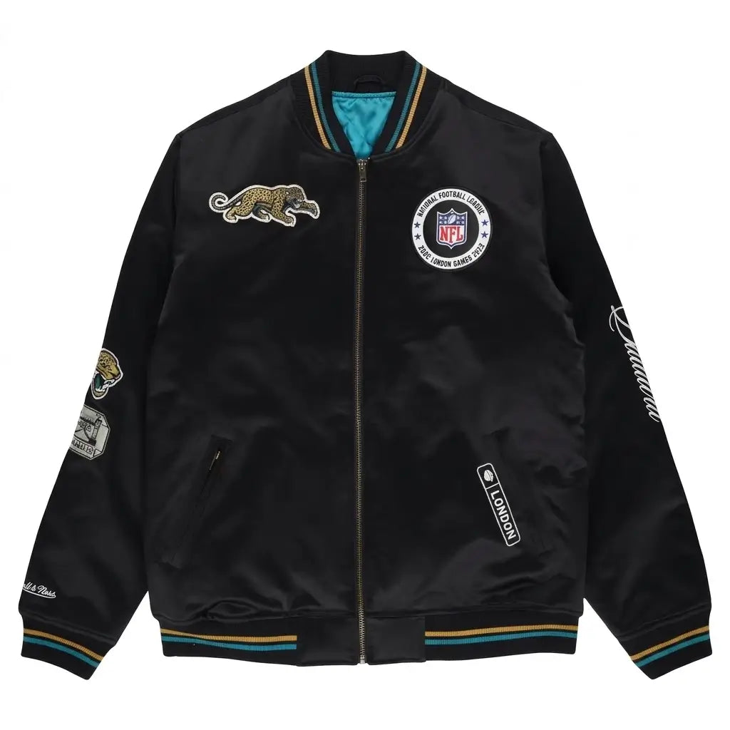 NFL Jacksonville Jaguars Mitchell & Ness International Games 2026 Bomber Jacket