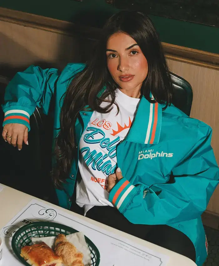 NFL Los Delfines de Miami Teal Jacket
