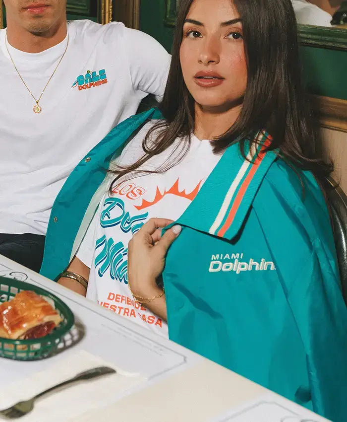 NFL Los Delfines de Miami Teal Jacket For Men & Women