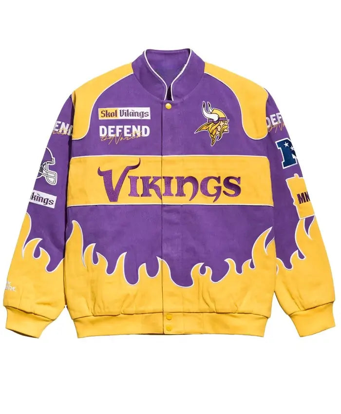 NFL Minnesota Vikings Chalk Line Premium Racing Jacket