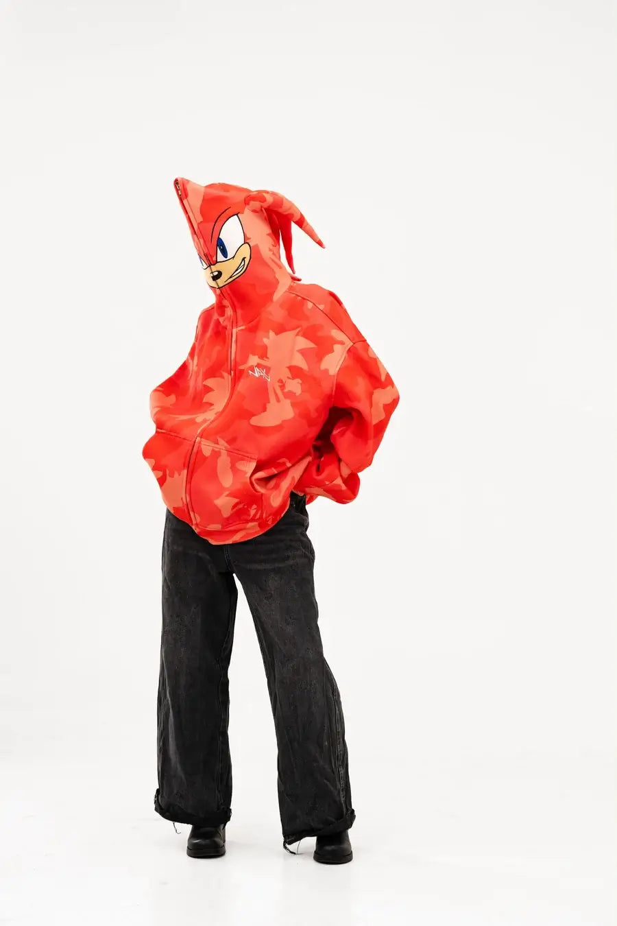 Neptun x Sonic AMY Full Zip Orange Hoodie
