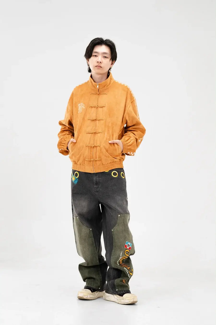 Neptun x Sonic Orange Suede Jacket