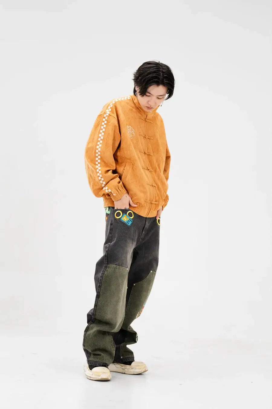 Neptun x Sonic Orange Suede Jacket For Men & Women