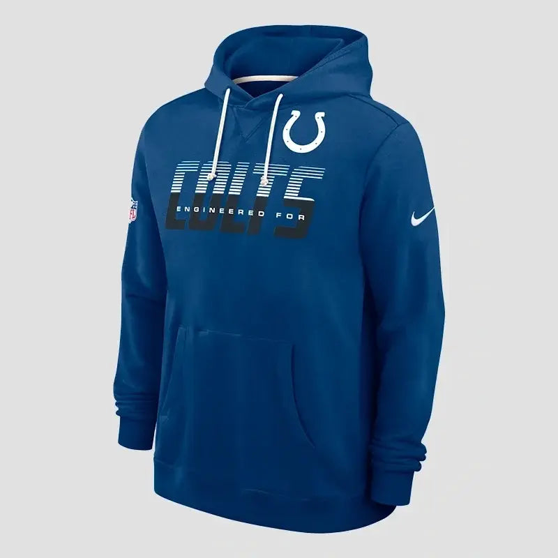 Shane Steichen Indianapolis Colts Sideline Blue Hoodie
