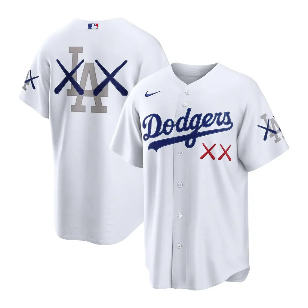 Nike MLB KAWS Los Angeles Dodgers Stadium Jersey For Men & Women
