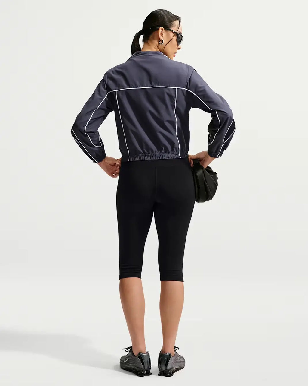 Nike Sportswear Mock Neck Black Jacket 