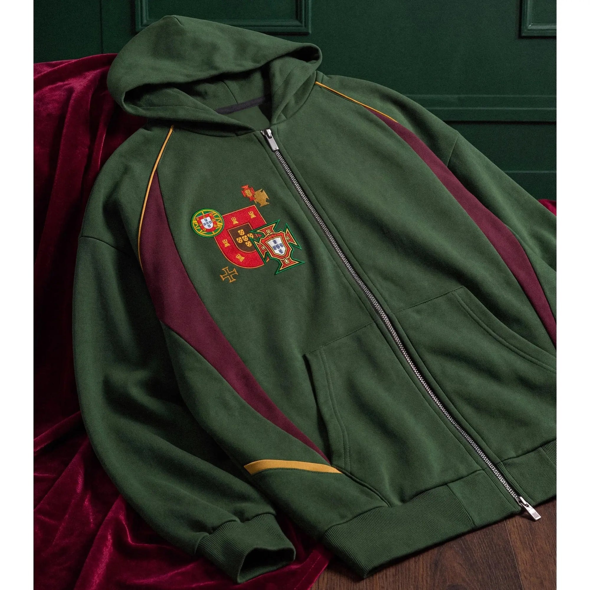 Nike x Ronaldo One Last Dance Portugal Green Zip Hoodie