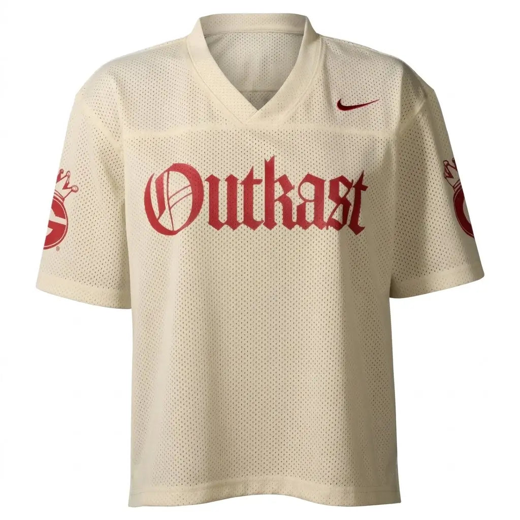 Nike x UGA x Outkast Cream Cropped Football Jersey
